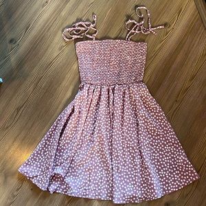 Pretty Pink Floral Babydoll Dress Size XS